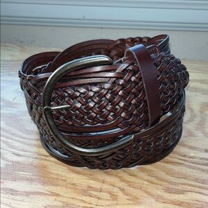 Target Bohemian Brown Bonded Braided Leather Belt S/P